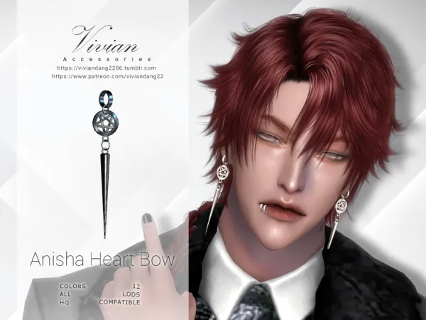 Alpha San Earing by thesimsresource - The Sims 4 Custom Content
