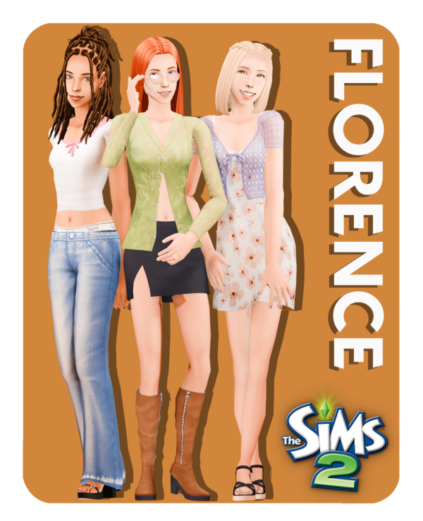 4t2 Florence set by simsfinds - The Sims 2 Custom Content