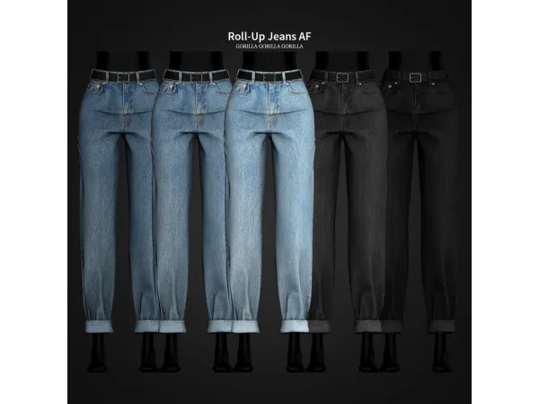 Roll-Up Jeans by gorillax3