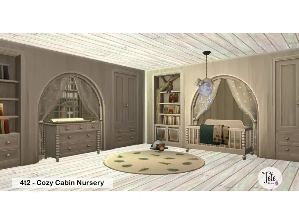 4t2 Cozy Cabin Nursery - The Sims 2 Custom Content