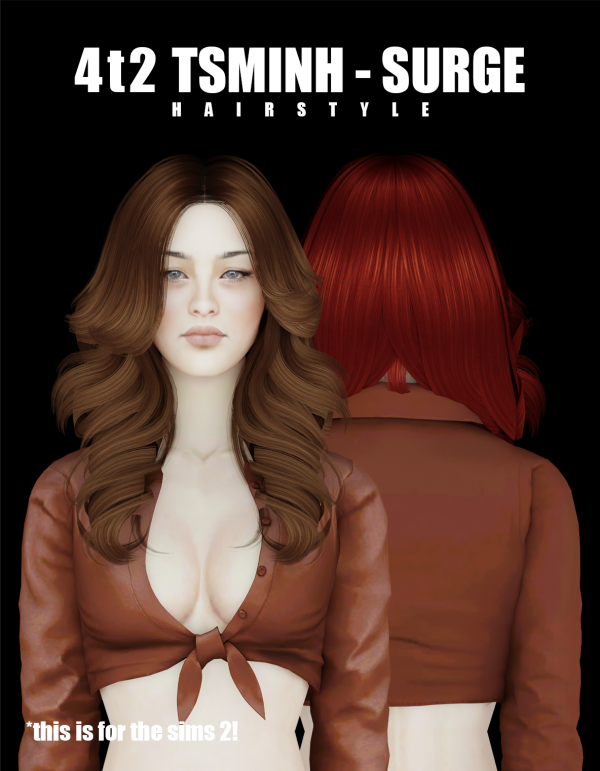 4t2 Tsminh Surge Hairstyle by simsfinds - The Sims 2 Custom Content