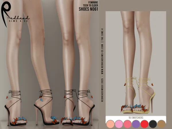 Alpha AF SHOES N061 - The Sims 4 custom content