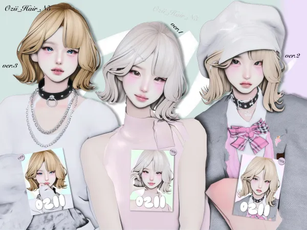 Maxis Match Ozii Hair N5 by simsfinds - The Sims 4 Custom Content