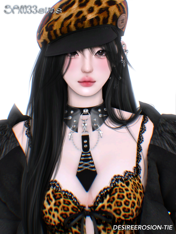 Alpha Desireerosion Tie by simsfinds - The Sims 4 Custom Content