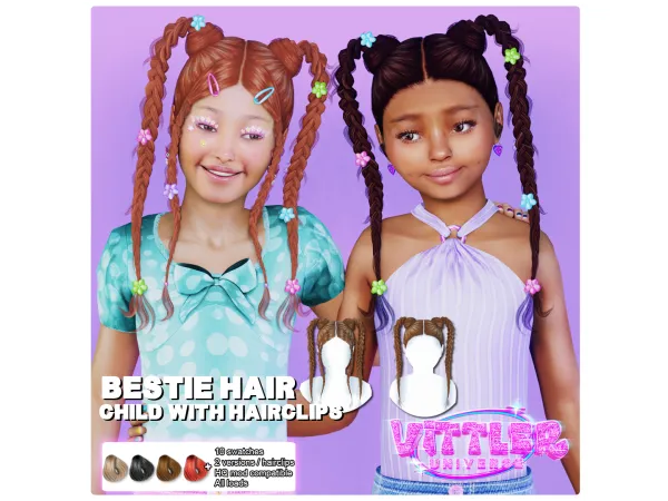 Bestie Child Hair By VittlerUniverse