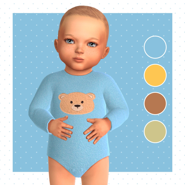Maxis Match One Bear onesie by simsfinds - The Sims 4 Custom Content