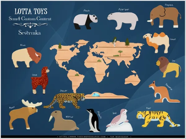 Mix Lotta functional toys by thesimsresource - The Sims 4 Custom Content