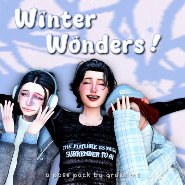 Mix [POSEPACK] Winter Wonders by simsfinds - The Sims 4 Custom Content