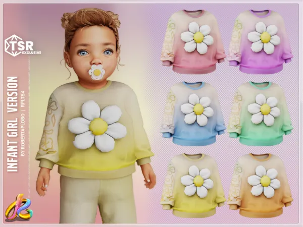 Mix Girl Top 299 Infant by RobertaPLobo - The Sims 4 Custom Content
