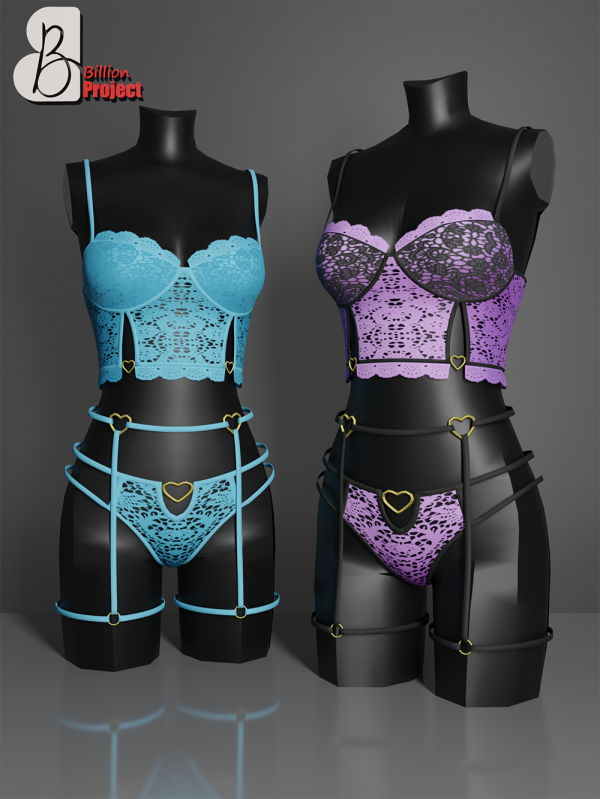 Alpha BillionProject Grashia Lingerie by billion_project666 - The Sims 4 Custom Content