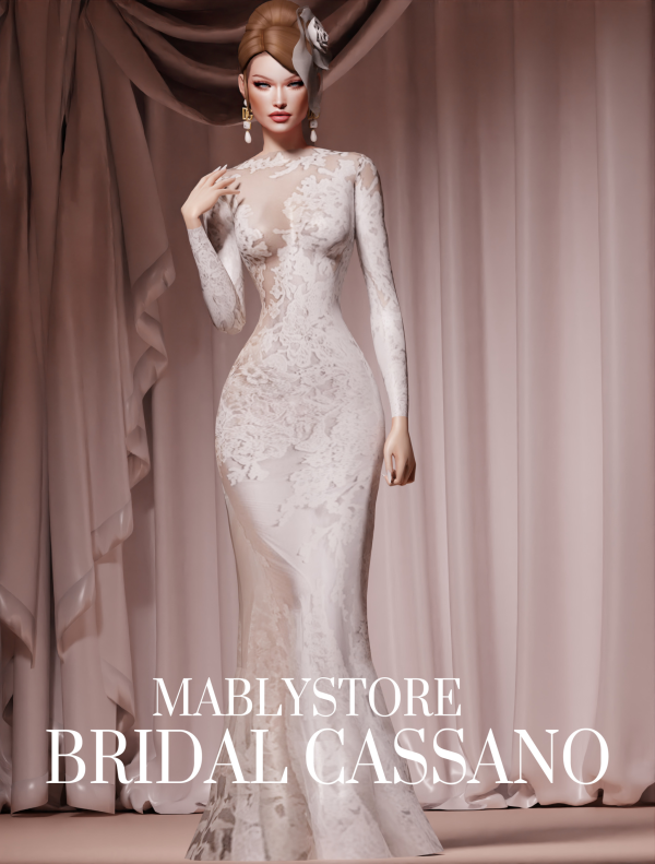 Alpha BRIDAL CASSANO by simsfinds - The Sims 4 Custom Content