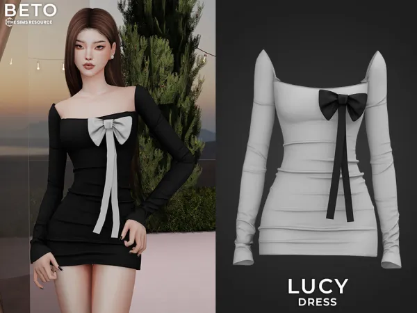 Mix Lucy (Dress) by Beto_ae0 - The Sims 4 Custom Content