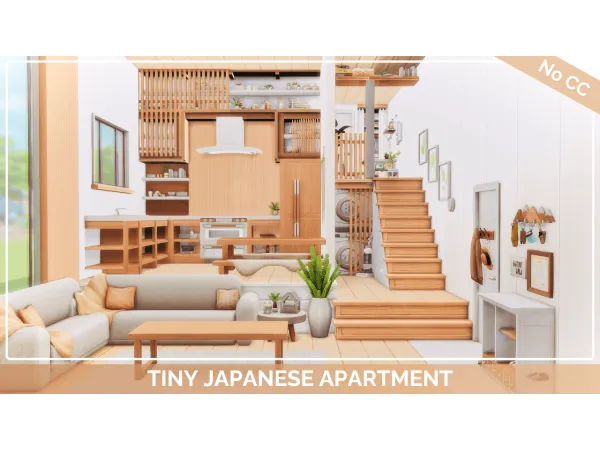 Tiny Japanese Apartment - No CC By Mini_Simmer