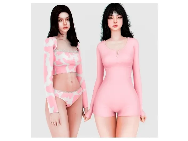 Alpha Sleepwear Mini Set - The Sims 4 Custom Content
