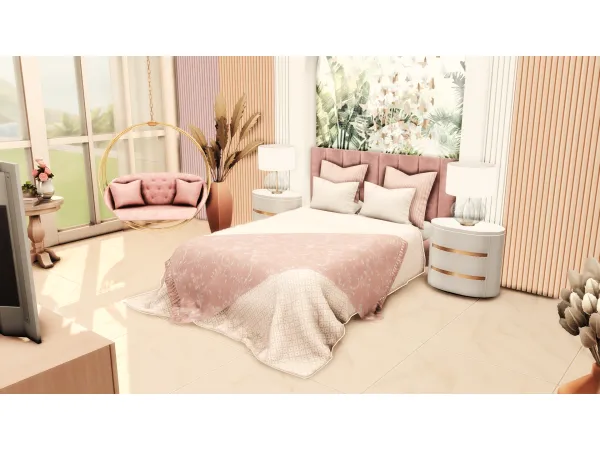 Alpha Beatrice Bedroom by miwisimsie - The Sims 4 Custom Content