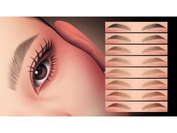 Maxis Match Natural Brows MC01 by modcollective - The Sims 4 Custom Content