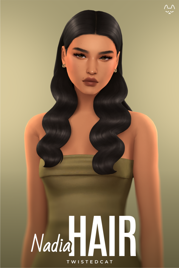Maxis Match Nadia Hair by simsfinds - The Sims 4 Custom Content