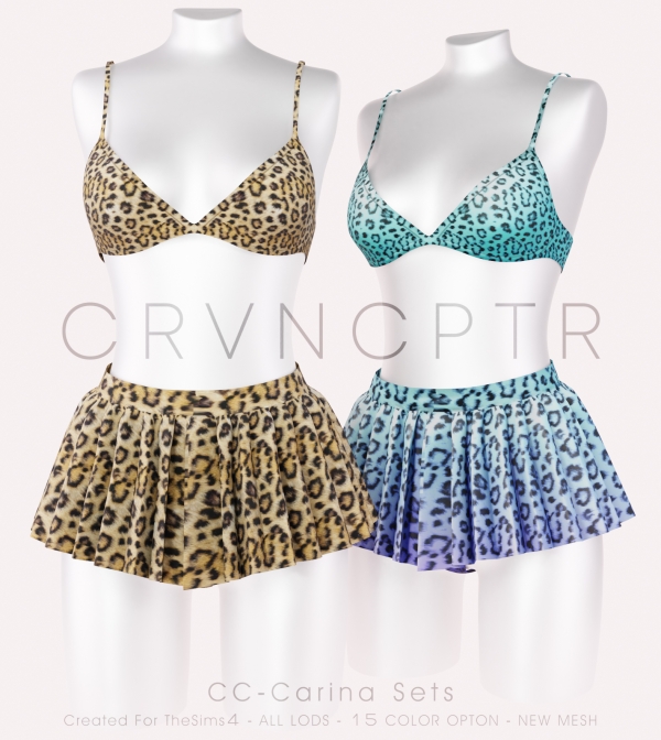 Alpha Carina Sets by carvin_captoor - The Sims 4 Custom Content