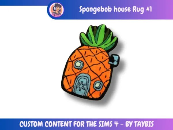 Mix Spongebob house_Rug by simsfinds - The Sims 4 Custom Content