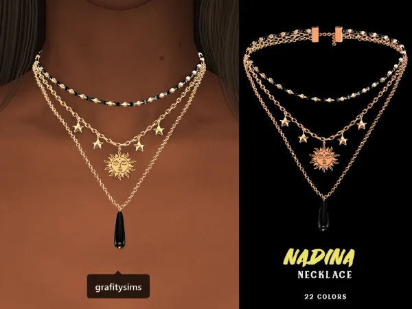 Mix Nadina Necklace - The Sims 4 Custom Content