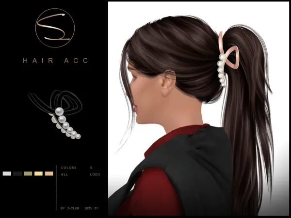 Alpha Hair accessories 020125 Club by thesimsresource - The Sims 4 Custom Content