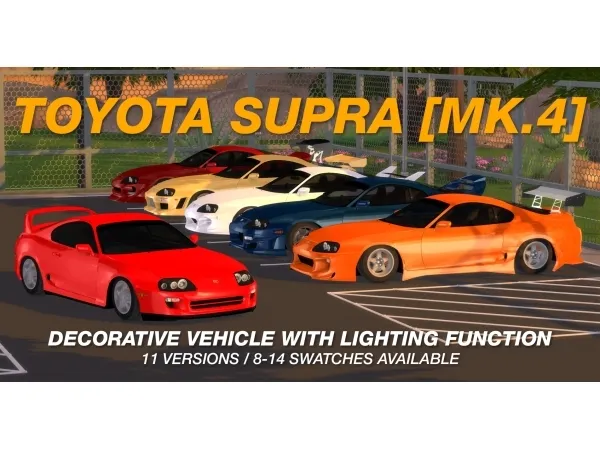 Alpha Tyler Winston Cars 1998 Toyota Supra [MK4] by tylerwcars - The Sims 4 Custom Content