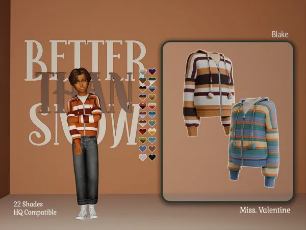 Maxis Match Blake Top by MissValentine142 - The Sims 4 Custom Content