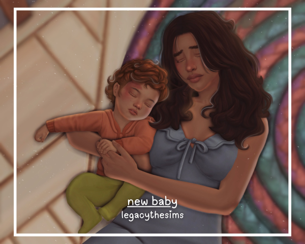 Mix new baby posepack by simsfinds - The Sims 4 Custom Content