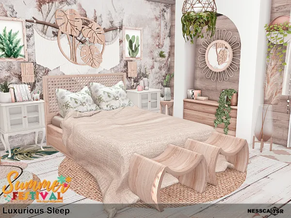 Mix Luxurious Sleep by nesscasims - The Sims 4 Custom Content