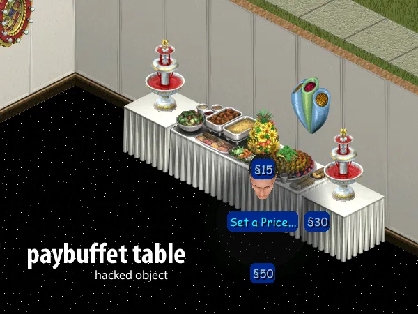 Paybuffet Table - The Sims 1 Custom Content