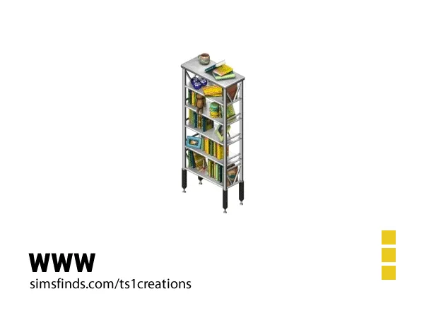 Rave Bookshelf N2 - The Sims 1 Custom Content