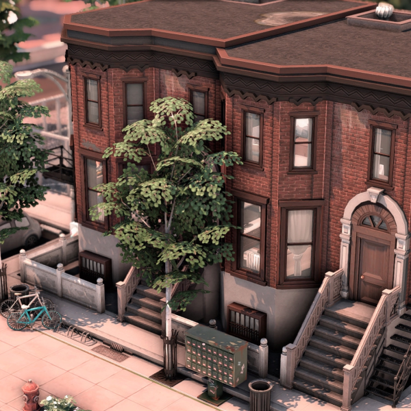 Maxis Match New York Inspired Apartments by simsfinds - The Sims 4 Custom Content