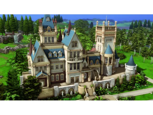 Maxis Match Renaissance Castle by PlumbobKingdom - The Sims 4 Custom Content