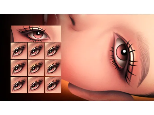 Maxis Match MM METALLIC EYESHADOW MC07 V1 by Cosimetic - The Sims 4 Custom Content