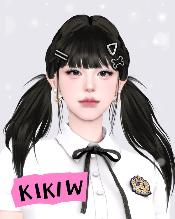 Alpha KIKIWSTUDIO HAIR 20250119 by simsfinds - The Sims 4 Custom Content