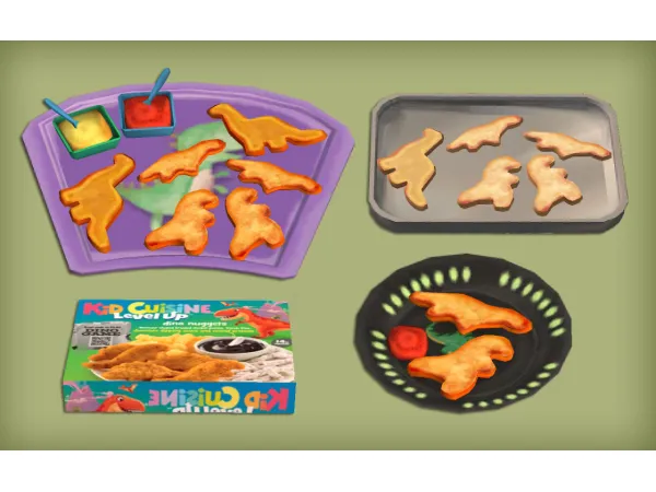 jacky93sims Dino Nuggets Food for by simsfinds - The Sims 2 Custom Content