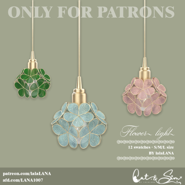 Alpha Flower light by simsfinds - The Sims 4 Custom Content