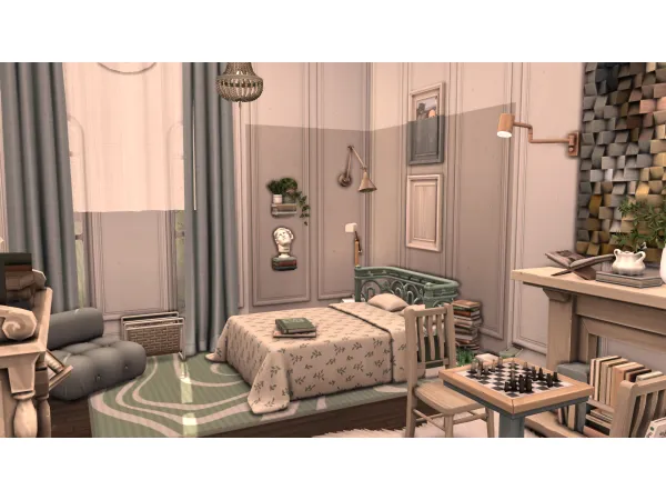 Maxis Match Willowbrook bedroom by Baelaisa - The Sims 4 Custom Content