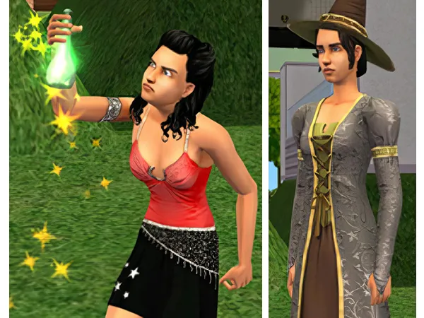 Witchsim Potion Transform Sims to Witches - The Sims 2 Custom Content