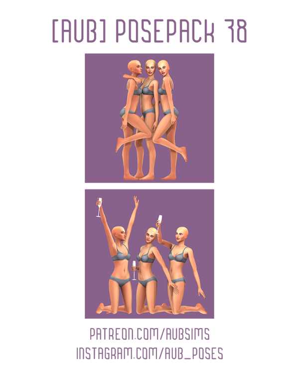 Mix [AuB] Posepack 78 by AuB_Sims - The Sims 4 Custom Content