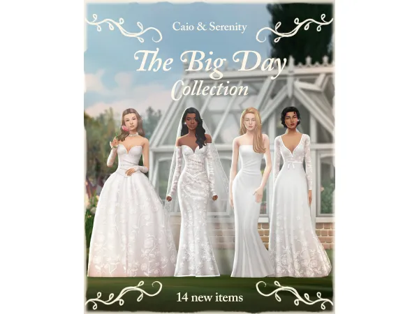 Maxis Match Serenity x Caio The Big Day Collection - The Sims 4 Custom Content