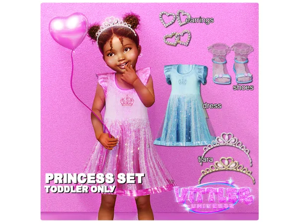 Princess Dress and Acessories for Toddlers By VittlerUniverse