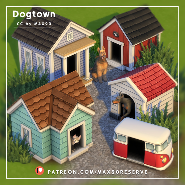 Maxis Match Dogtown Mini Pack by simsfinds - The Sims 4 Custom Content