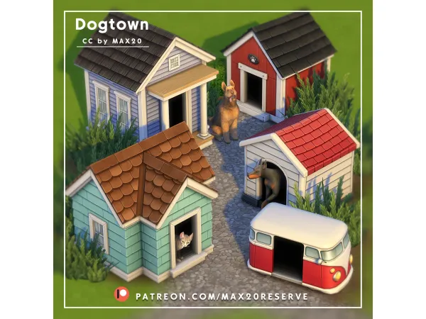 Maxis Match Dogtown Mini Pack by Max20Reserve - The Sims 4 Custom Content