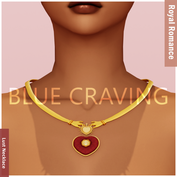 Maxis Match Blue Craving Royal Lust Necklace by bluecraving - The Sims 4 Custom Content