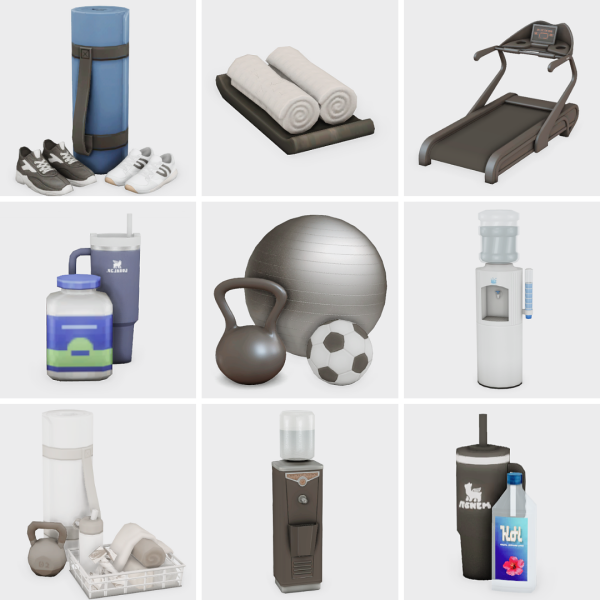 Maxis Match everything you need for a home gym sims 4 finds by simsfinds - The Sims 4 Custom Content