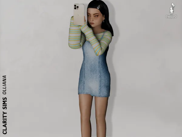 Alpha Olliana Jeans Outfit Child - The Sims 4 Custom Content