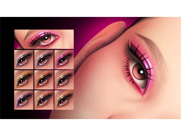 Maxis Match MM ROMANTIC EYESHADOW MC05 by modcollective - The Sims 4 Custom Content