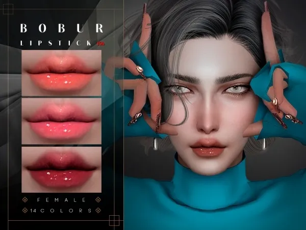 Alpha Jelly Lip Gloss by bobur - The Sims 4 Custom Content