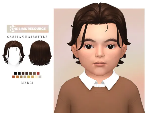 Maxis Match Caspian Hairstyle for Toddler by thesimsresource - The Sims 4 Custom Content